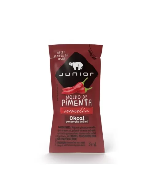 MOLHO DE PIMENTA SACHET JUNIOR 252X3ML