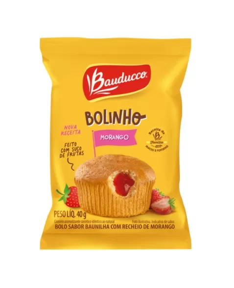 PB BOLINHO BAU/MORANGO BAUDUCCO DP 14X40G