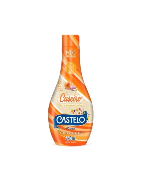 MOLHO SALADA CASEIRO CASTELO 236ML