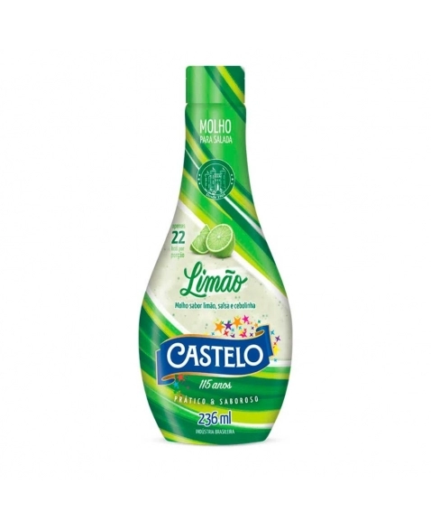 MOLHO SALADA LIMAO CASTELO 236ML