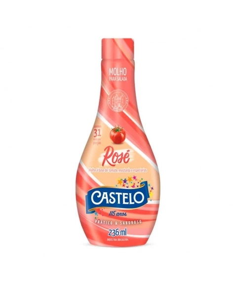 MOLHO SALADA ROSE CASTELO 236ML