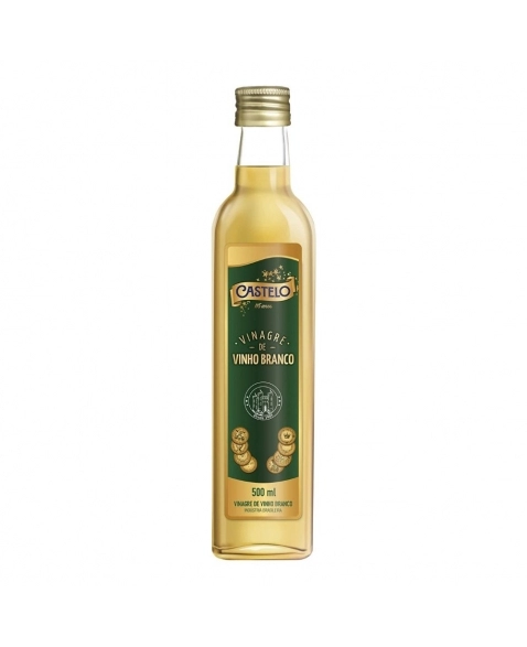 VINAGRE DE VINHO BRANCO CASTELO VD 500ML