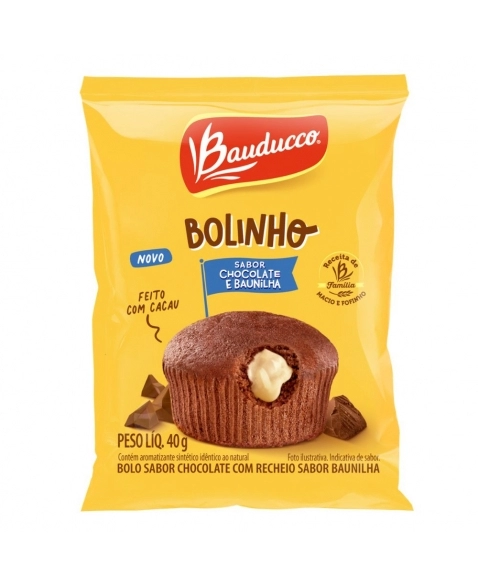 PB BOLINHO CHOC/BAUNILHA BAUDUCCO DP 16X40G