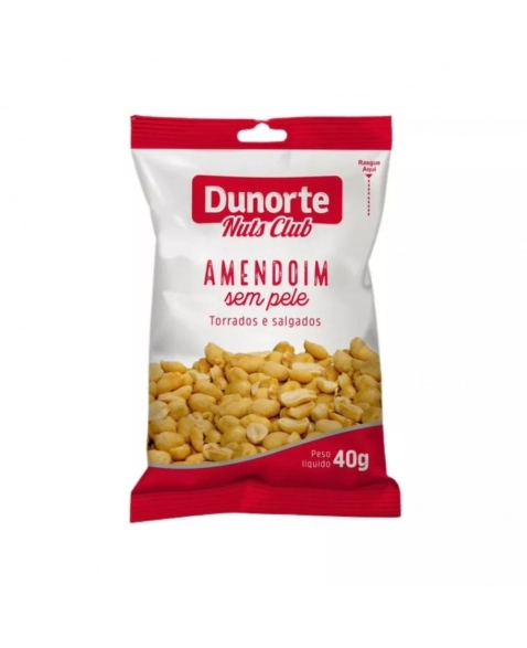 AMENDOIM S/ PELE DUNORTE DP 12X40G