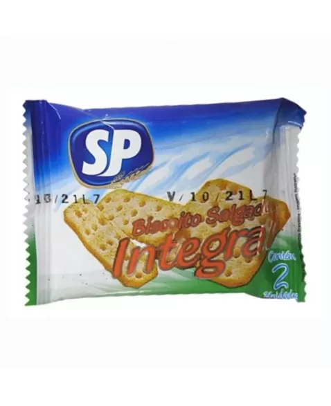 BISCOITO CREAM CRACKER INTEGRAL SP 180X2UN