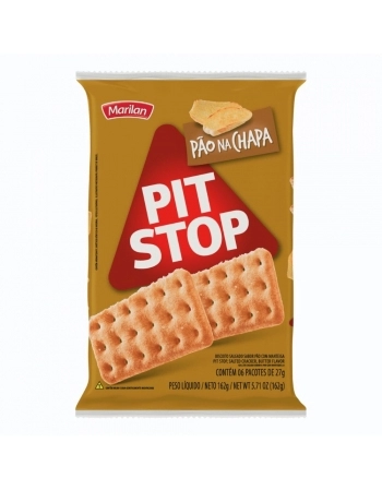 BISCOITO PIT STOP PAO NA CHAPA 36X6X27G