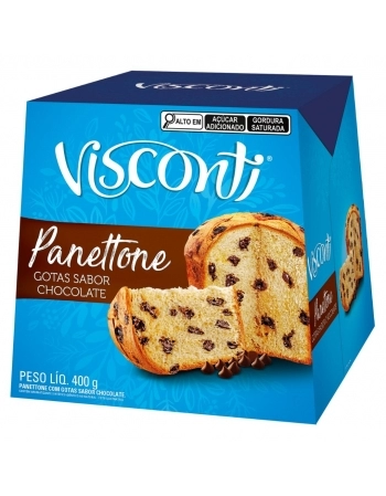 PANETTONE GOTAS CHOC VISCONTI 400G