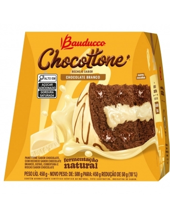 CHOCOTTONE MAXI CHOC BRANCO BAUDUCCO 500G