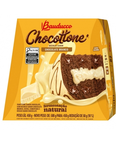 CHOCOTTONE MAXI CHOC BRANCO BAUDUCCO 500G-2491