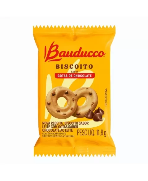 BISCOITO AMANTEIGADO LEITE COM GOTAS BAUDUCCO 400X11G