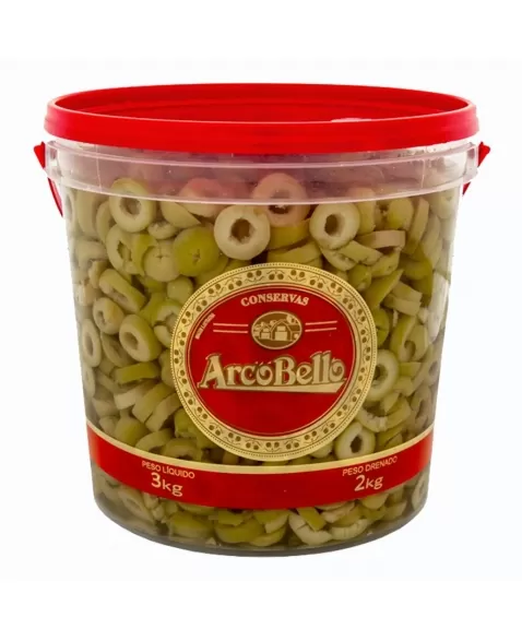 AZEITONA VERDE FATIADA ARCOBELLO 2KG