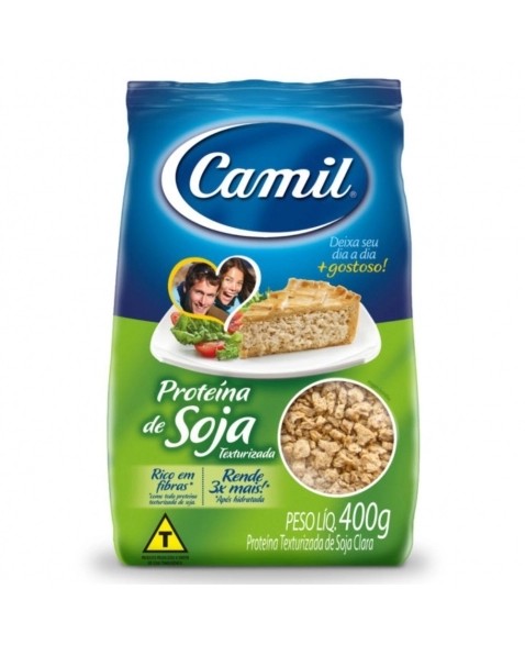 PROTEINA DE SOJA FRANGO TEXTURIZADA CAMIL 400G