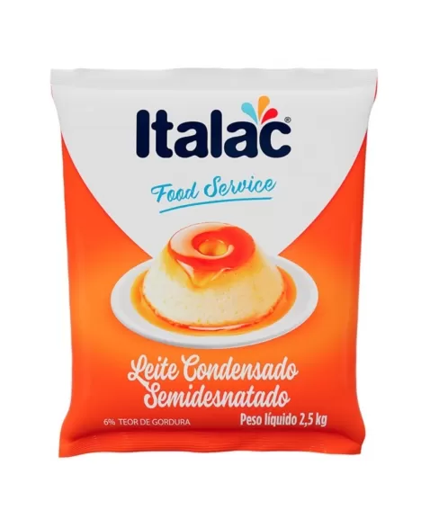 LEITE CONDENSADO ITALAC BAG 2,5KG