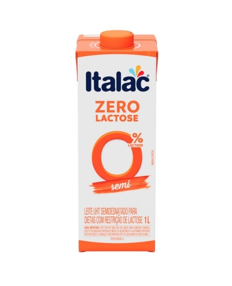 LEITE UHT SEMIDESN ZERO LACTOSE ITALAC 12X1L