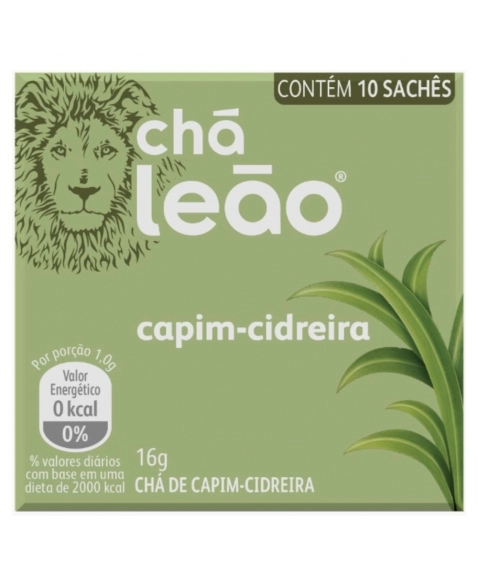 CHA CAPIM CIDREIRA SAQUINHO LEAO 10UN