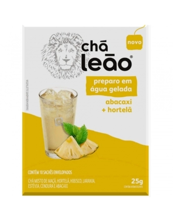 CHA GELADO ABACAXI+HORTELA LEAO 10SAQ ENV