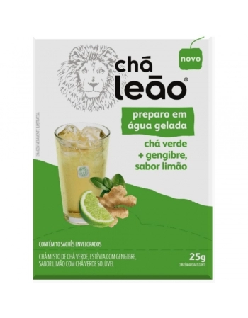 CHA GELADO BREW(VERDE+GENG+LIMAO)LEAO 10SAQ