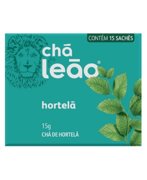 CHA HORTELA ENVELOPADO LEAO 15UN