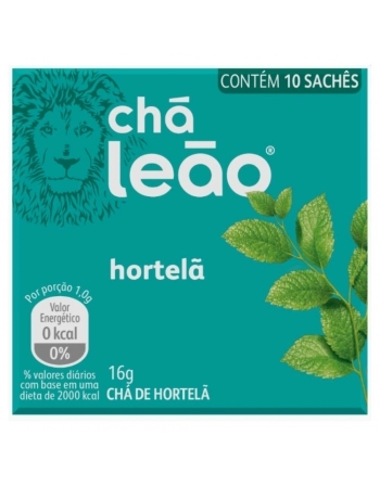 CHA HORTELA SAQUINHO LEAO 10UN