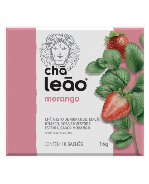 CHA MORANGO ENVELOPADO LEAO 10UN