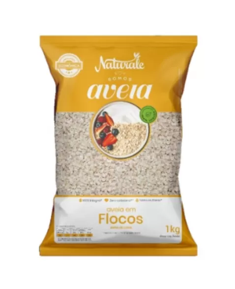 AVEIA EM FLOCOS NATURALE 1KG