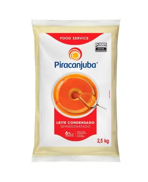 LEITE CONDENSADO PIRACANJUBA BAG 2,5KG