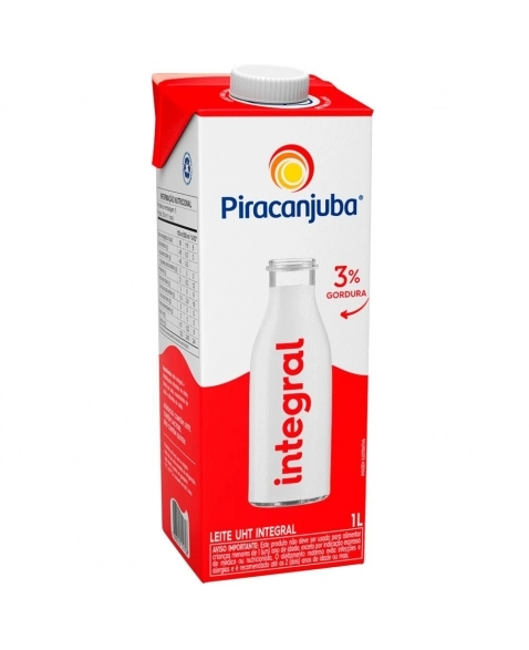 LEITE UHT INTEGRAL PIRACANJUBA 12X1L