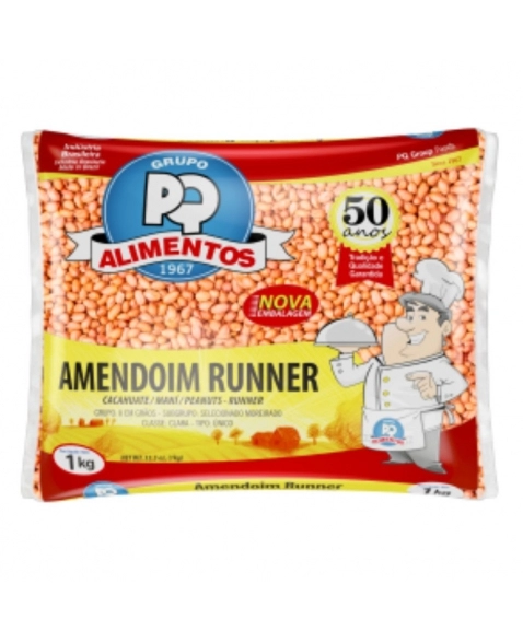 AMENDOIM CRU RUNNER PQ 1KG