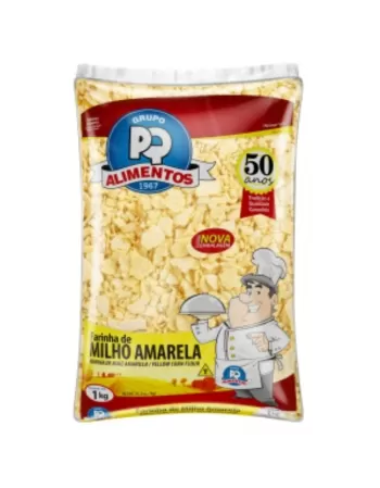 FARINHA MILHO AMARELA PQ 1KG