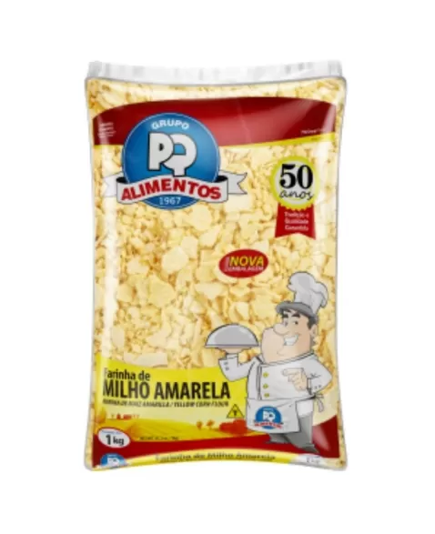 FARINHA MILHO AMARELA PQ 1KG