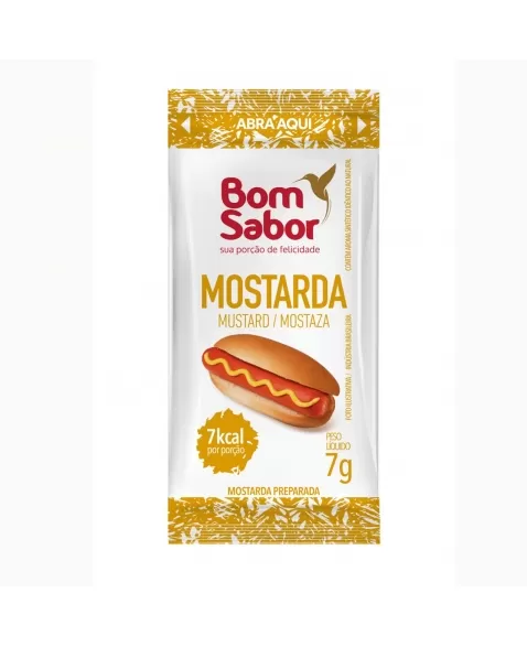 MOSTARDA SACHET BOM SABOR 182X7G