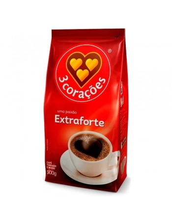 CAFE EXTRA FORTE PACOTE 3CORACOES 500G