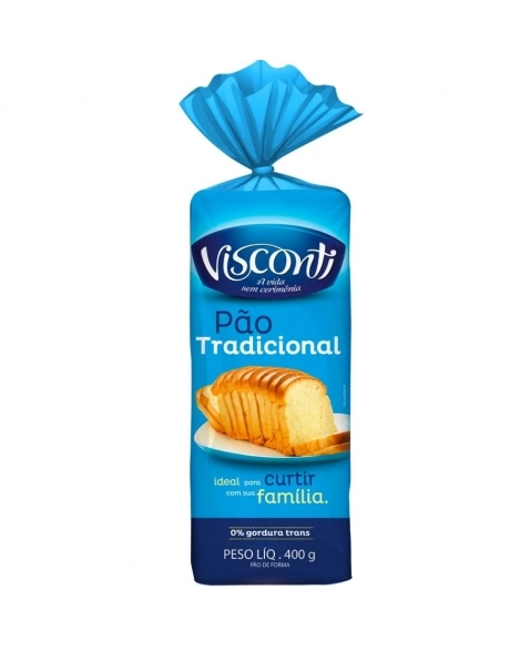 PAO TRADICIONAL VISCONTI 10X400G