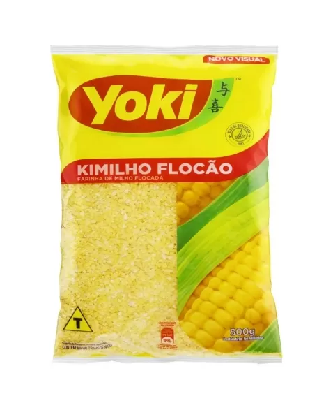 FARINHA MILHO FLOCADA KIMILHO FLOCAO YOKI 500G