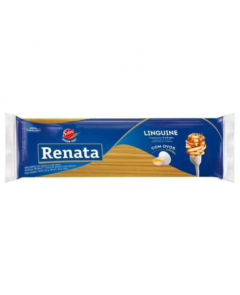 MACARRAO C/OVOS LINGUINE RENATA 500G