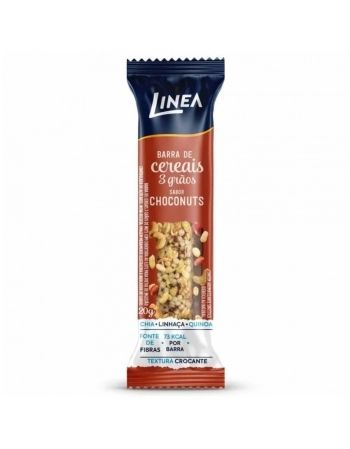 BARRA DE CEREAL DIET CASTANHAS COM CHOCOLATE LINEA DP 12X20G