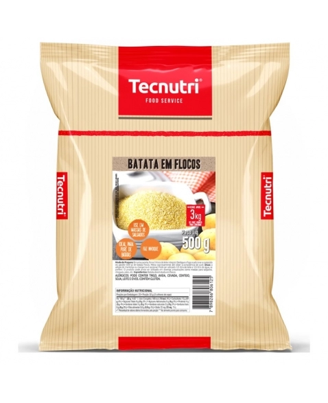 BATATA EM FLOCOS TECNUTRI 500G