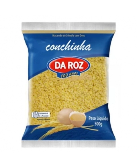 MACARRAO C/OVOS CONCHINHA MASSAS DA ROZ 500G