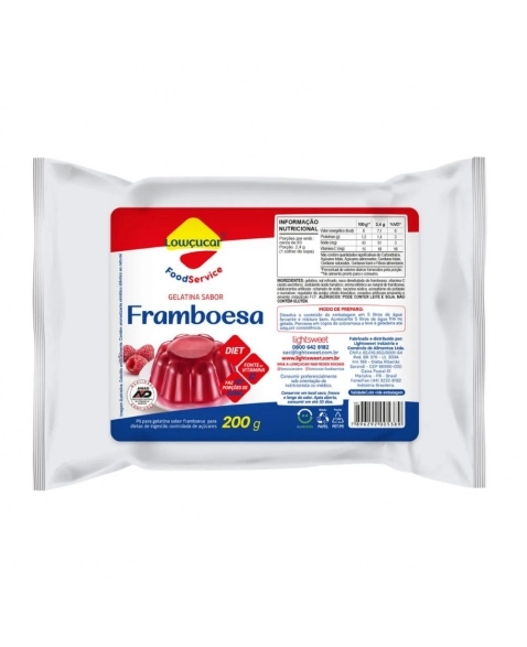 GELATINA DIET FRAMBOESA LOWCUCAR 200G