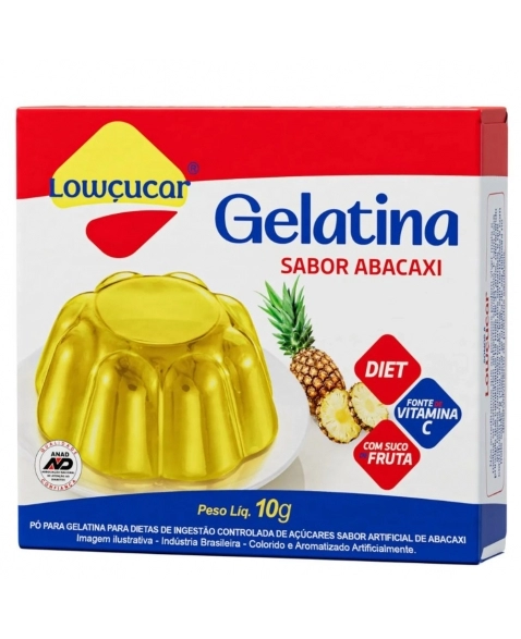 GELATINA DIET ABACAXI LOWCUCAR 10G