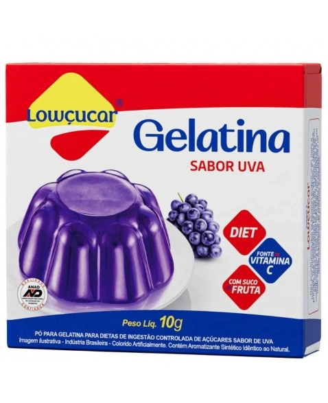 GELATINA DIET UVA LOWCUCAR 10G