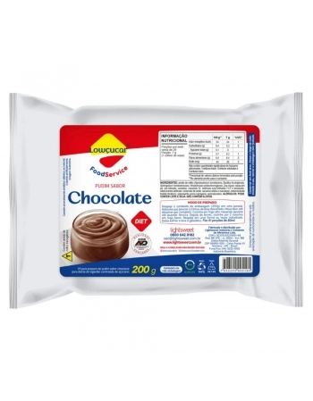 PUDIM DIET CHOCOLATE LOWCUCAR 200G