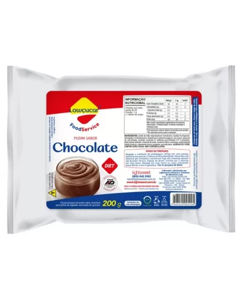 PUDIM DIET CHOCOLATE LOWCUCAR 200G