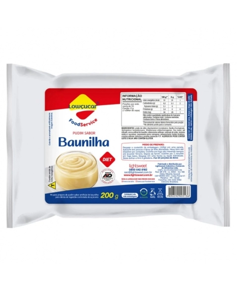 PUDIM DIET BAUNILHA LOWCUCAR 200G