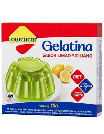 GELATINA DIET LIMAO SICILIANO LOWCUCAR 10G