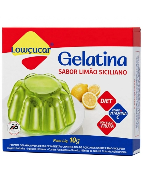 GELATINA DIET LIMAO SICILIANO LOWCUCAR 10G