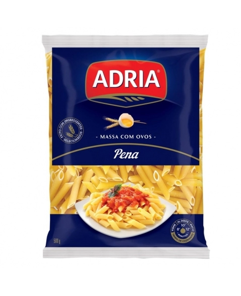 MACARRAO C/OVOS PENA (PENNE) ADRIA 500G