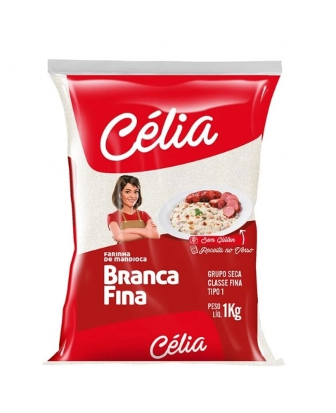 FARINHA MANDIOCA CRUA CELIA 1KG