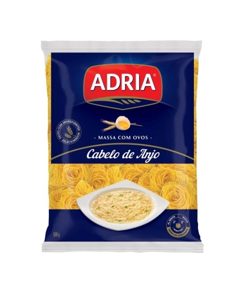 MACARRAO C/OVOS ALETRIA (CABELO DE ANJO) ADRIA 500G