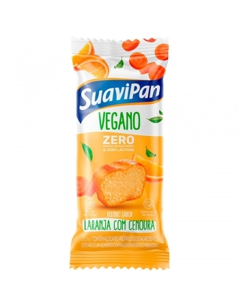 BOLINHO VEG LARANJA/CENOURA ZER ACUCAR SUAVIPAN 12X35G